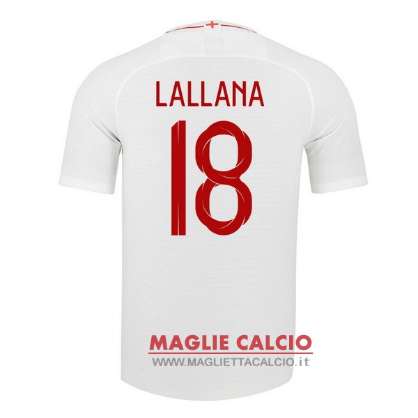 nuova maglietta inghilterra 2018 lallana 18 prima